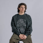 HEART AND BONES Crewneck in Vintage Black