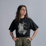 DURER'S TANTO Cropped Tee in Black