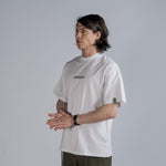 GLITCH Logo Ebroidery Tee in White