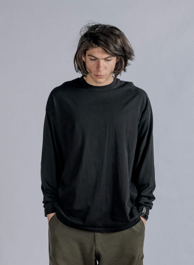 LINES Longsleeve T-shirt in Black
