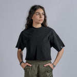 STRUGGLE Cropped Tee in Black