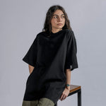 LOGO Embroidery Tee in Black