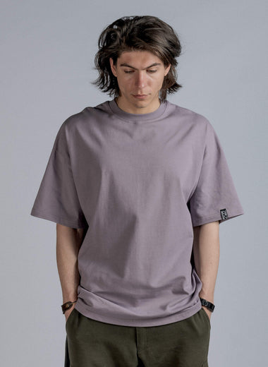 LINES LOGO Tee in Purple