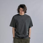 LOGO Embroidery Tee in Vintage Black