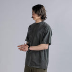 LOGO Embroidery Tee in Vintage Black