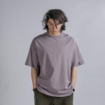 LOGO Embroidery Tee in Purple