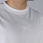 LOGO Embroidery Tee in White